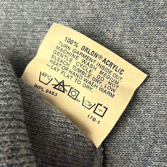 Robert Bruce Sweater Vest Size Large Tall Light Blue Vintage Union Spring Easter - Picture 6 of 8